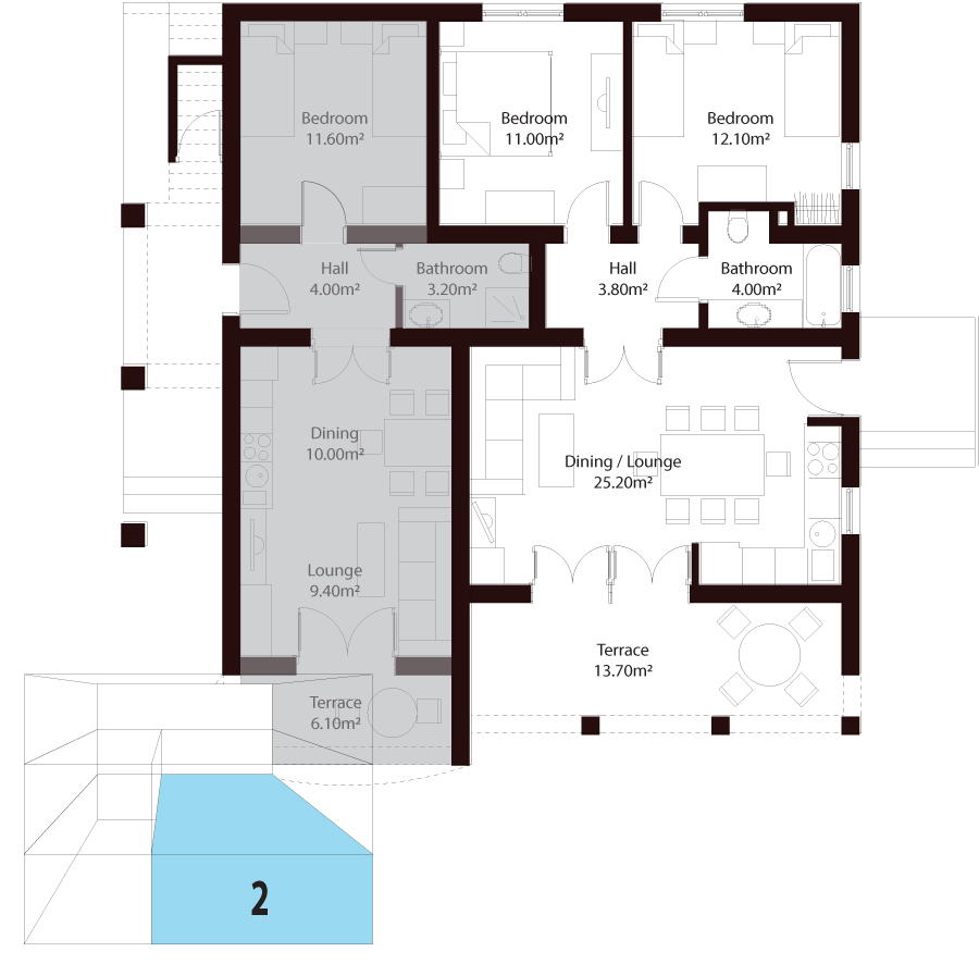 Plazs41 Sukošan Apartment 2 floor plan